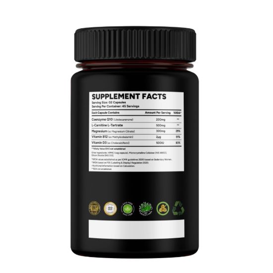 Picture of CoQ10 with L-Carnitine & Magnesium Capsules