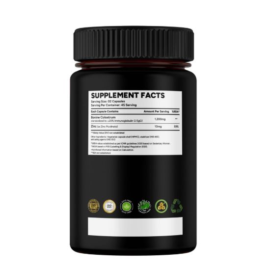 Picture of Colostrum - Bovine Colostrum with Zinc Supplement - 1210mg Nutraceutical