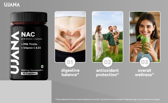 Picture of NAC N-Acetyl-L-Cysteine 600mg with Milk Thistle, Vitamin C, D3 & Zinc